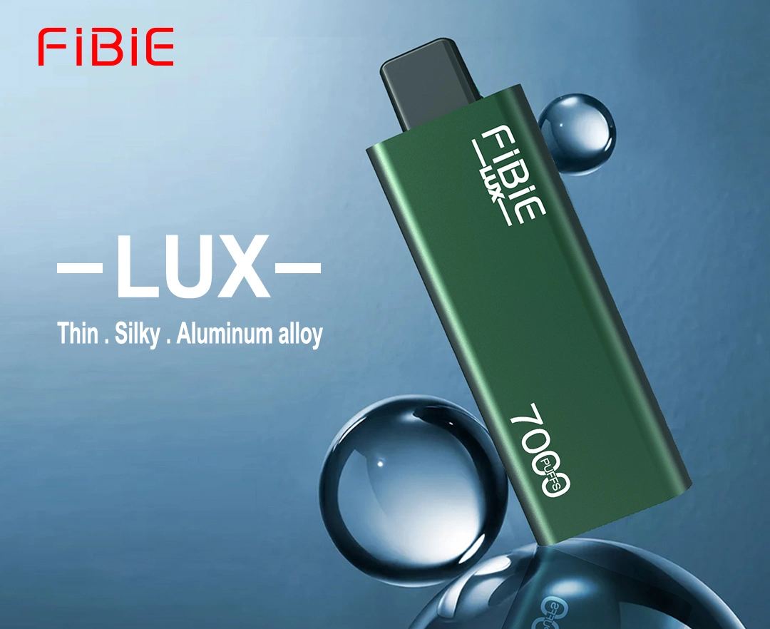 Fibie Lux Оптовая 7000puffs 10 мл 5% никотина E жидкость одноразовая Vape оригинальный вкус фруктовый аромат E Прикуриная сигарета