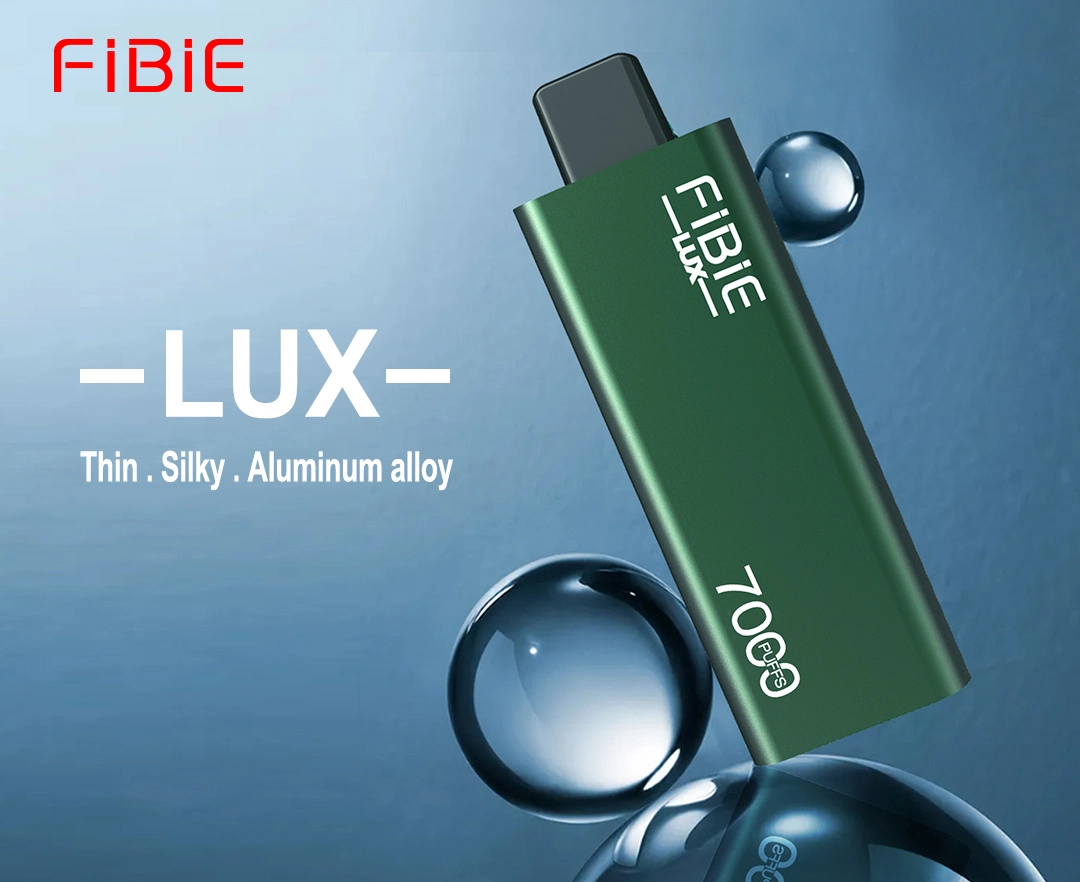 Fibie Lux بالجملة 7000puffs 10ml 5% نيكوتين E السائل القابل للتفتت نكهة فape بنكهة الفاكهة الأصلية بنكهة الفواكه اللذيذة. E سيجاريت