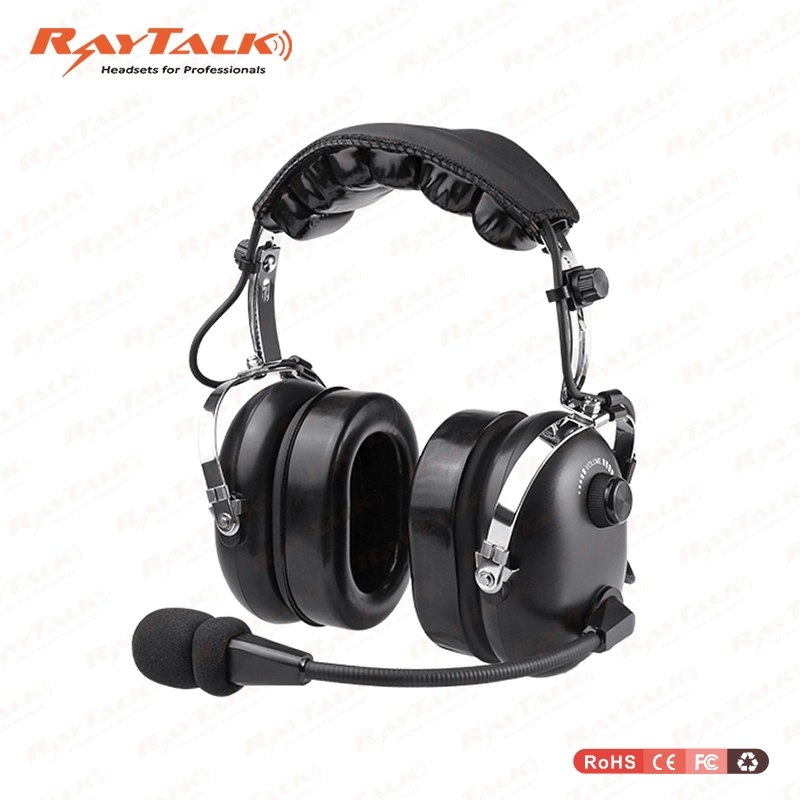 Heavy Duty Headset Over The Head Type with Boom Microphone for Two Way Radio