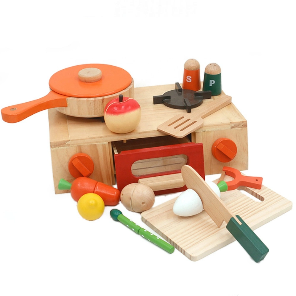 Juego de aparentar madera Set de corte de alimentos para niños