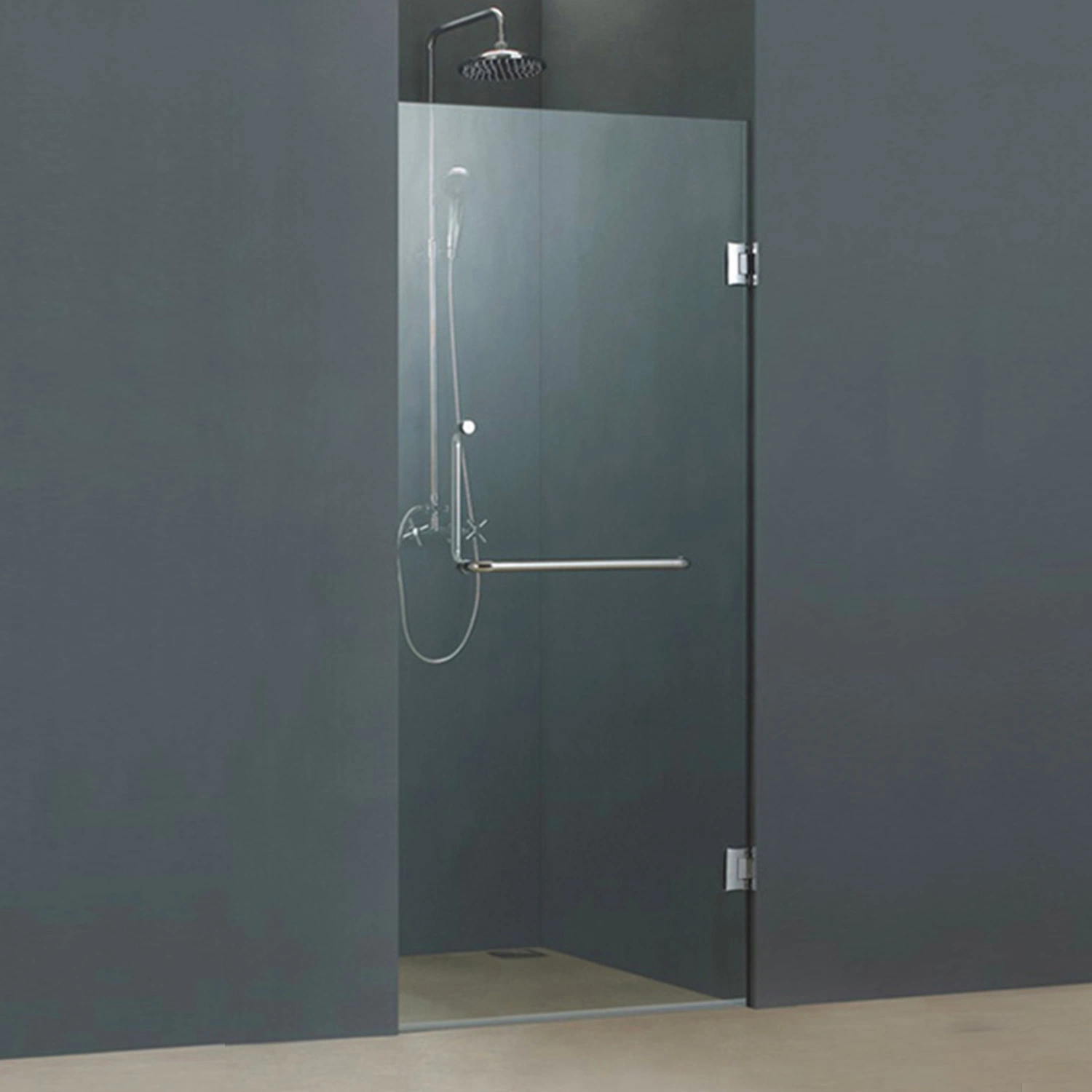 Square Stainless Steel Shower Enclosure Room with 6mm Tempered Glass