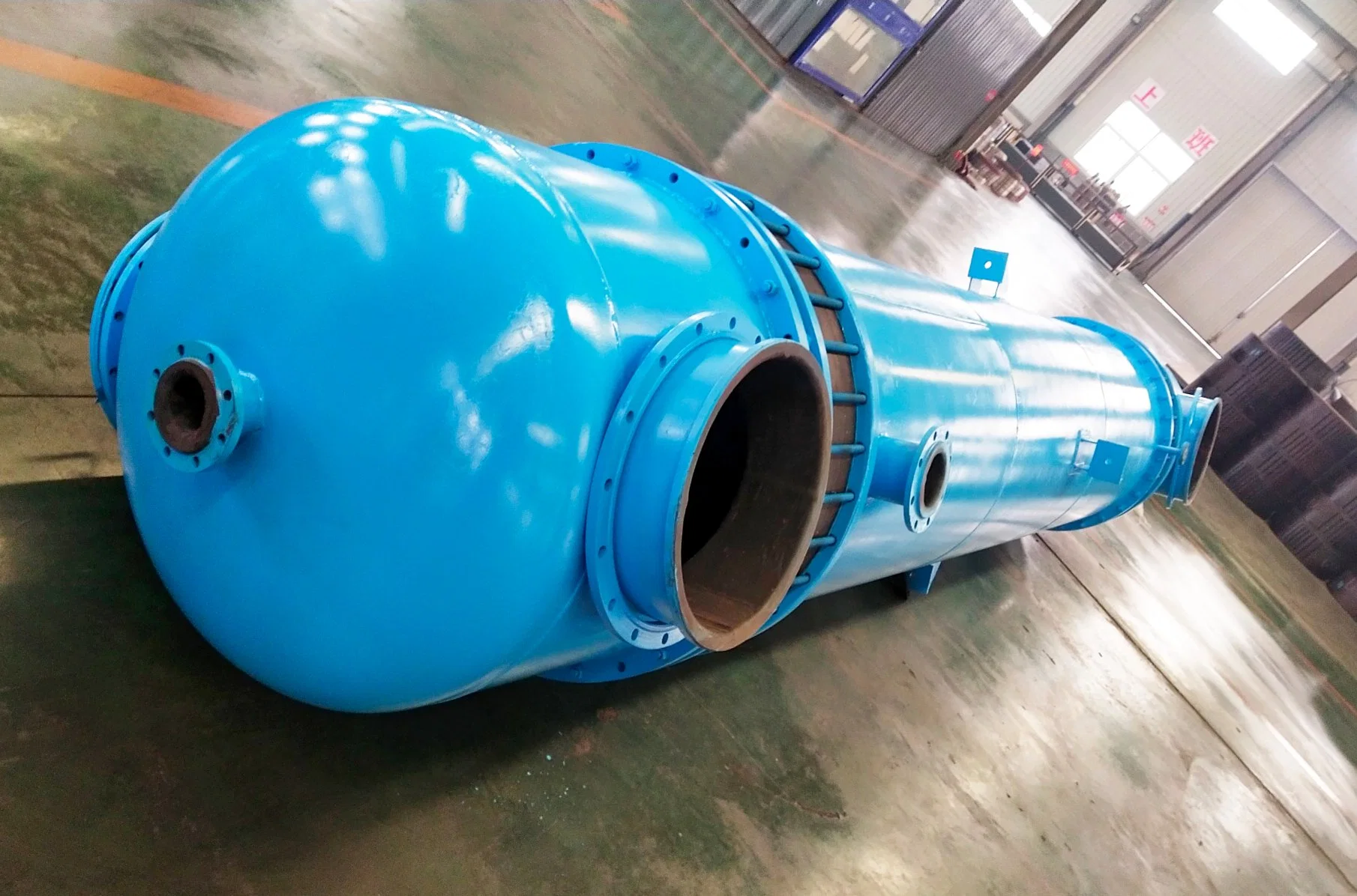Customized Cylindrical Block Hole Type Graphite Heat Exchanger Absorber for Chemical Industry