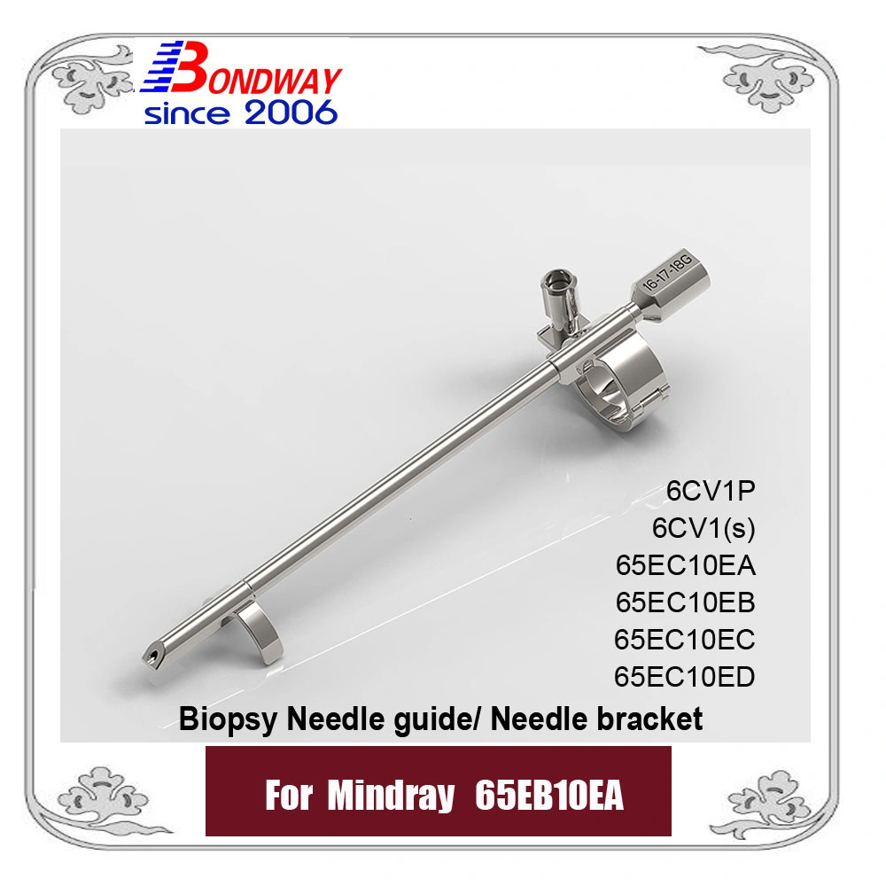 Guía de aguja de biopsia para el transductor Mindray 6CV1p 6CV1 (s) 65eb10ea 65ec10ea 65ec10eb 65ec10ec 65ec10ED, adaptador de aguja reutilizable para sonda de ultrasonidos