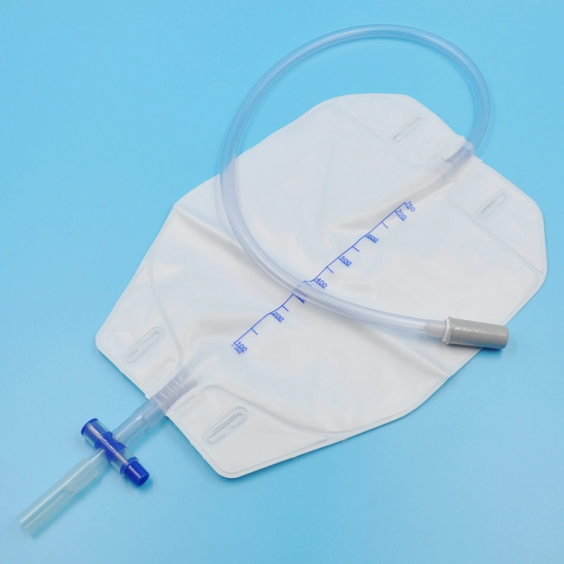 China Wholesale/Supplier Sterilization Disposable Standard Leg Urine Bags Bulk Pack/Blister Pack