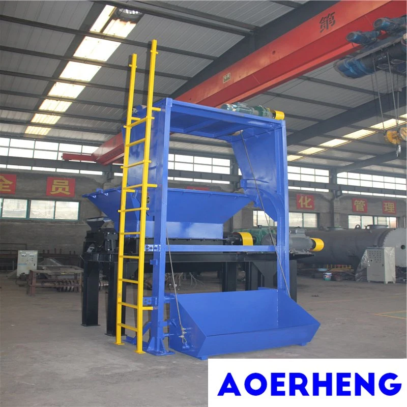 Aolly Steel Cutter Tire Waste and Rubber Hose Crusher with Hopper