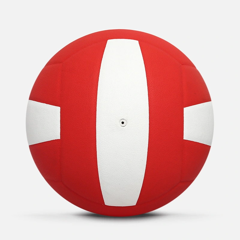 High End Size 4 5 Red and White Volleyball Ball