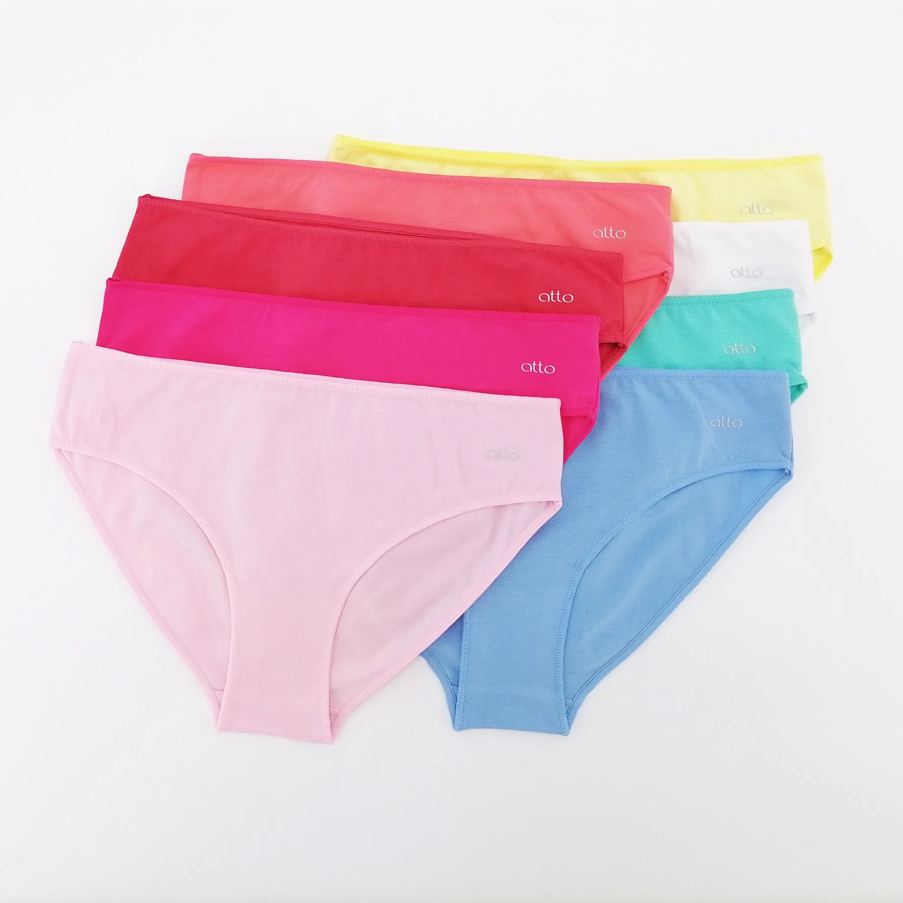 Multi Color Custom Logo Knitted Breathable Cotton Women Panties