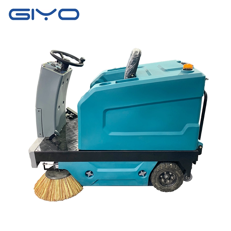 Equipo compacto de limpieza de carreteras Paseo en Floor Street Sweeper