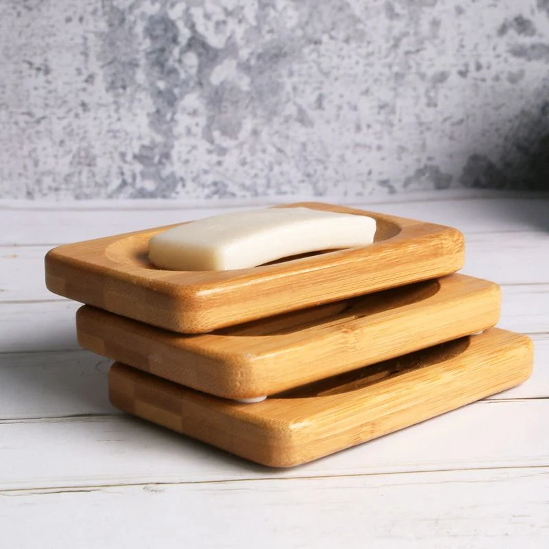 Natural Bamboo Soap Dish New Portable Bamboo Soap Dish