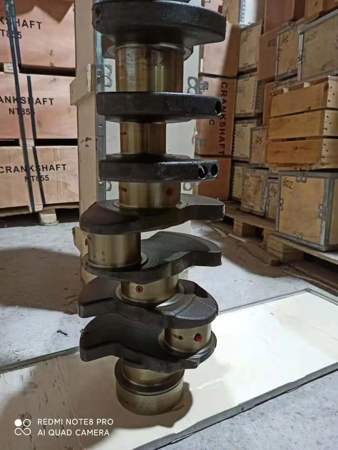 Steel Forged Crank Shaft PE6t Alloy Crankshaft