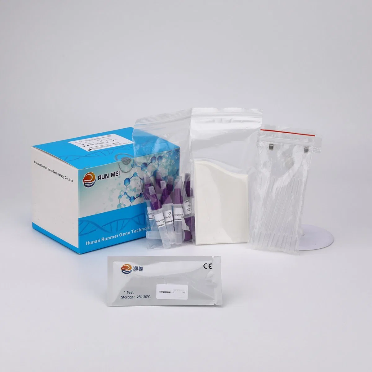 China Fabrik Direkt Großhandel Rapid Speichel Antigen Test Kit Test Selbsttest-PCR