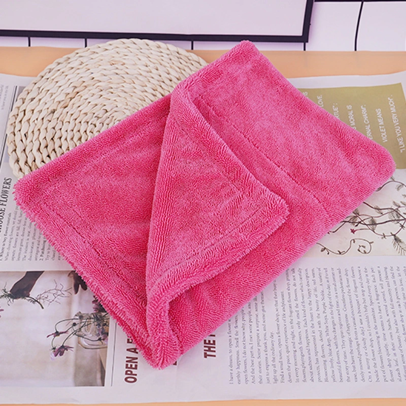 1200GSM 50*70cm Thickened Double Layer Braid, Twisted Microfiber Towel Scratch Free Cleaning Cloth