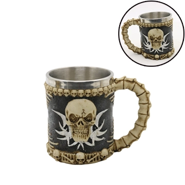 Totenkopf-Becher aus Edelstahl für Souvenir-Sammlung und Werbegeschenke