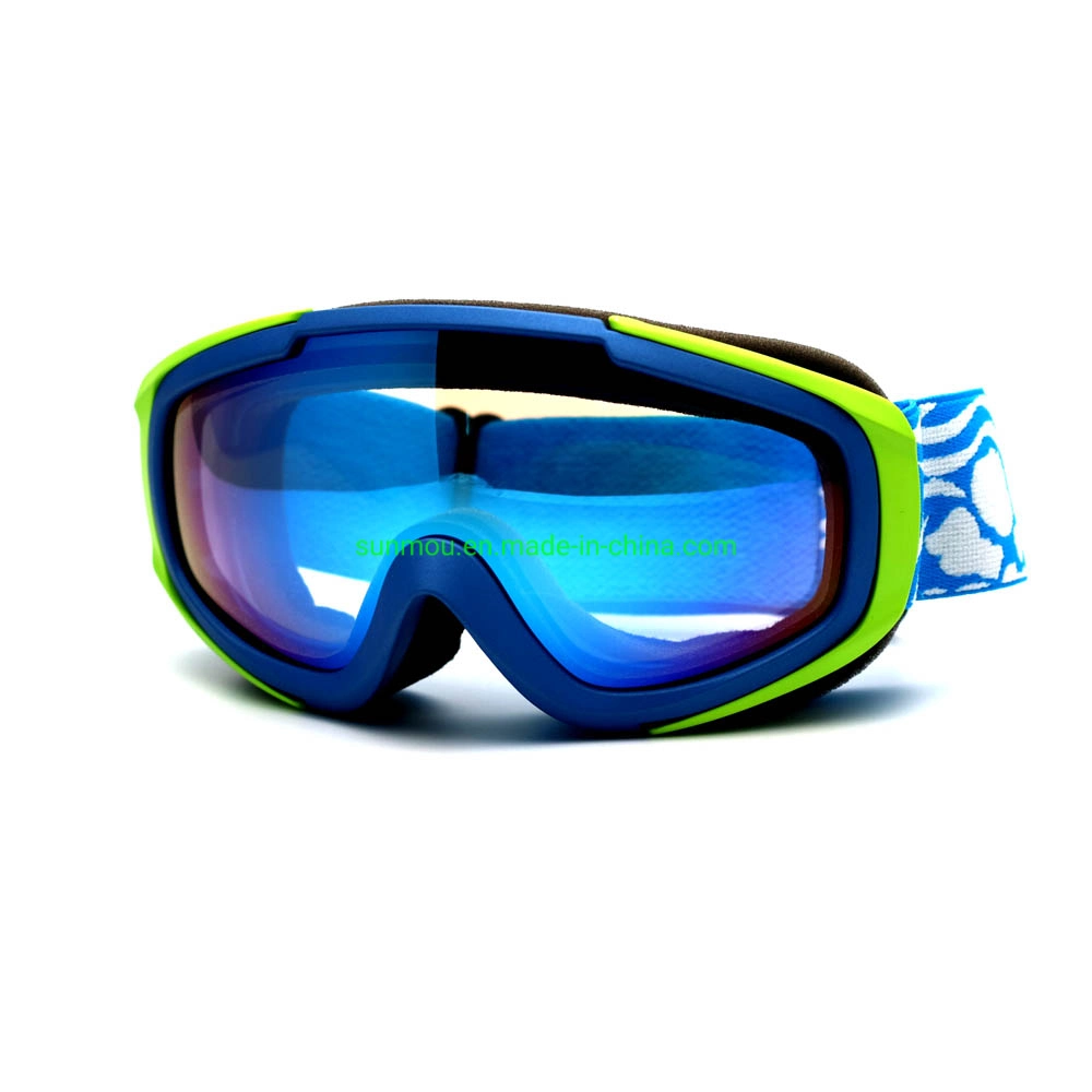 K0057 Super Anti-Fog lente doble protección UV a través de las gafas sin cerco Ski &amp; Snowboard Kids Dama gafas Gafas OTG de Boy &amp; Girl