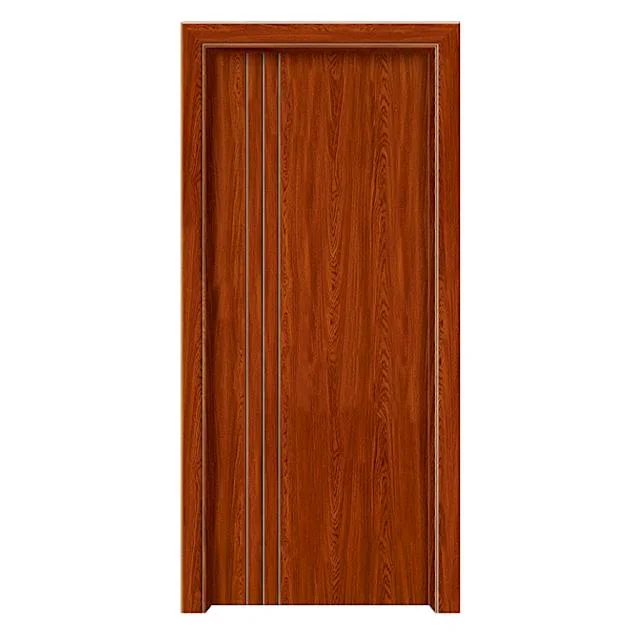 PVC Melamine Full Slab Front Entry Interior Wooden WPC Doors for Houses