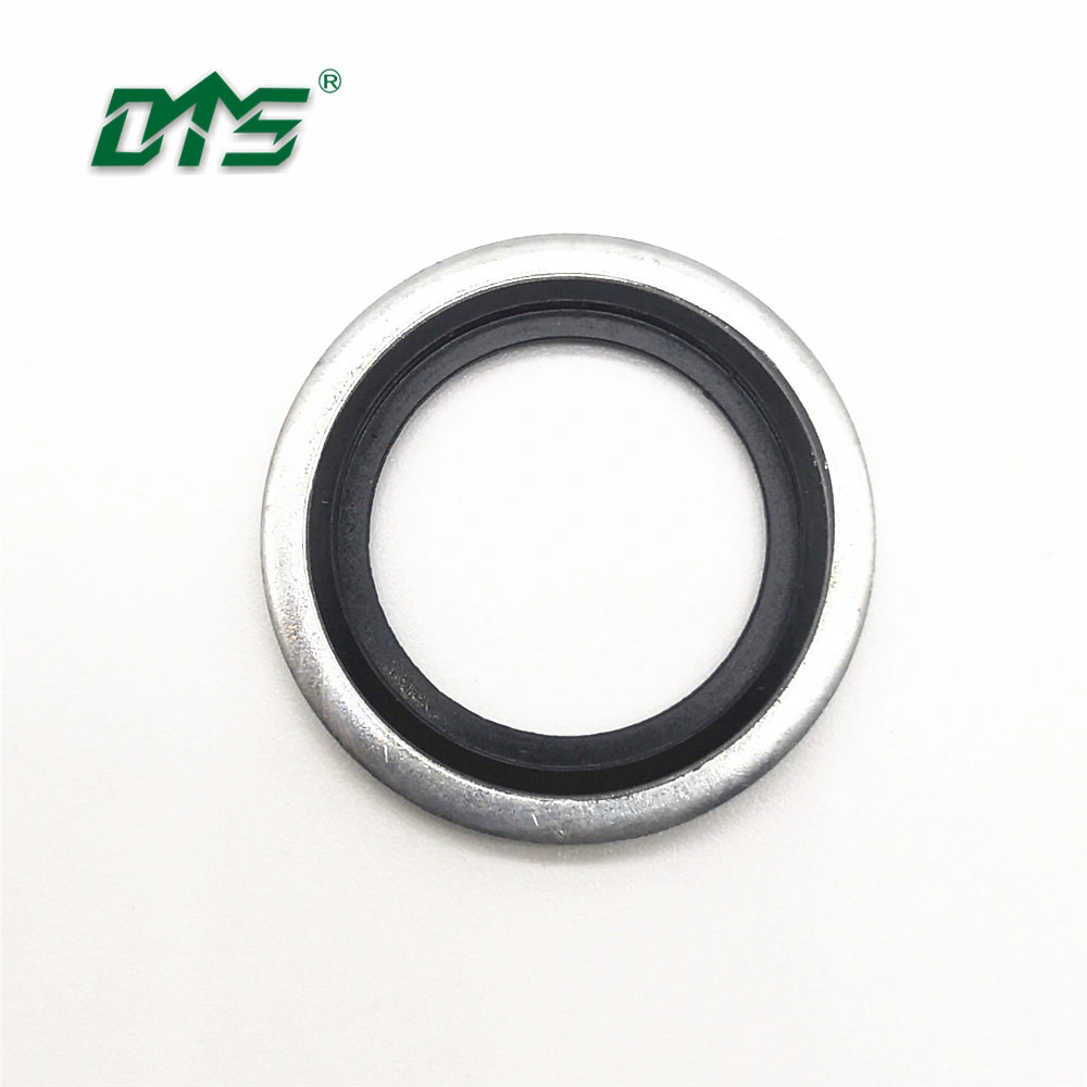 Black Rubber NBR/FKM+ Metal Bonded Gasket and Self-Centering Bonded Seal