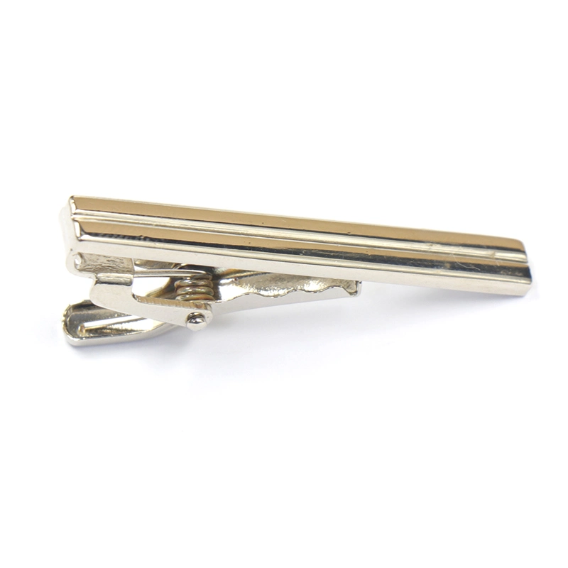 Factory Custom Made Matt Nickel Plated Metal Alloy Mens Accessory Manufacturer Customized Brass Flower Shape Tie Bar Bespoke Company Logo Tie Clip