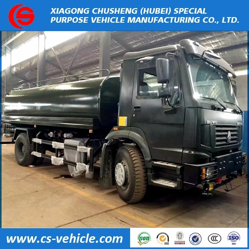 HOWO 4X4 15cbm/15000L off Road Fuel/Diesel/Petrol/Heavy/Gas/Edible/Palm Oil Tank Truck