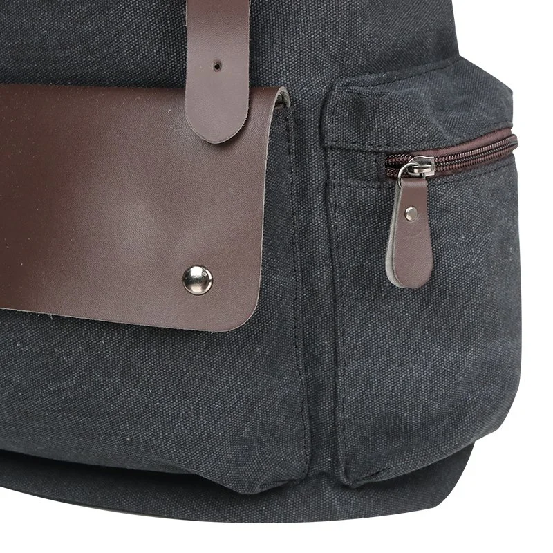 Laptop Rucksäcke mit Kordelzug für Männer Frauen Wasserdichte Canvas Rucksack Tasche