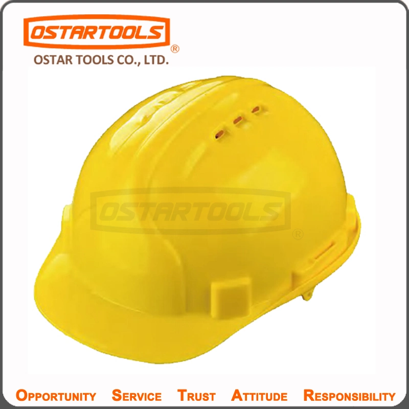 Safety Helmet ABS/HDPE Industrial Use V-Grad Slotted Hard Hat