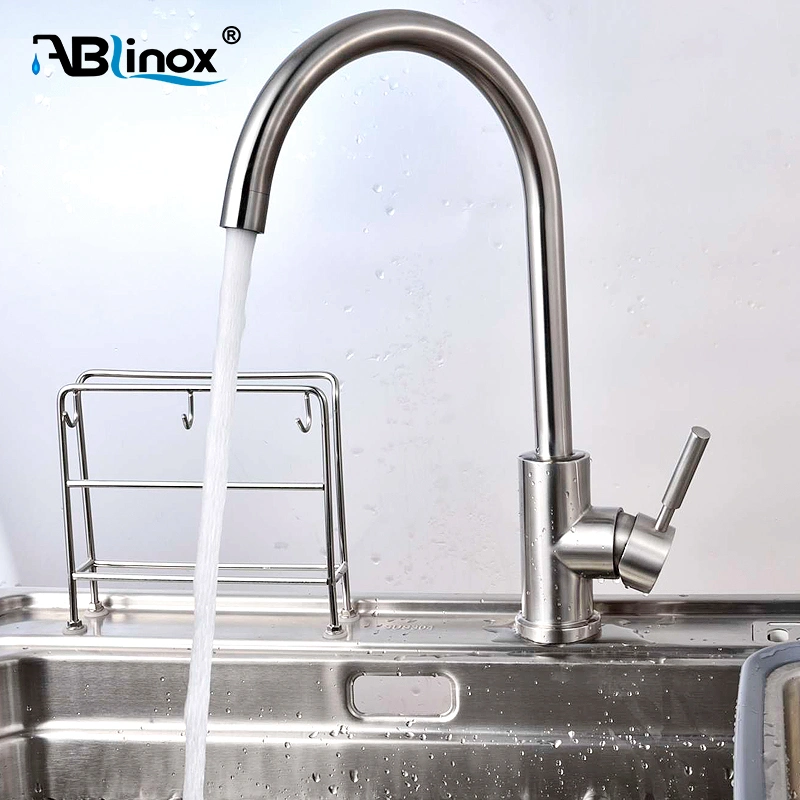 Qualité supérieure Ablinox SS 304 316 sans plomb à double poignée du robinet de cuisine du dissipateur de robinet mélangeur