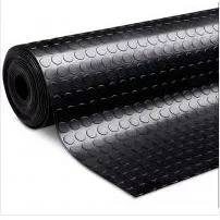 Anti Slip 3mm Black SBR Round DOT Rubber Flooring Coin Stud Rubber Mat for Garage