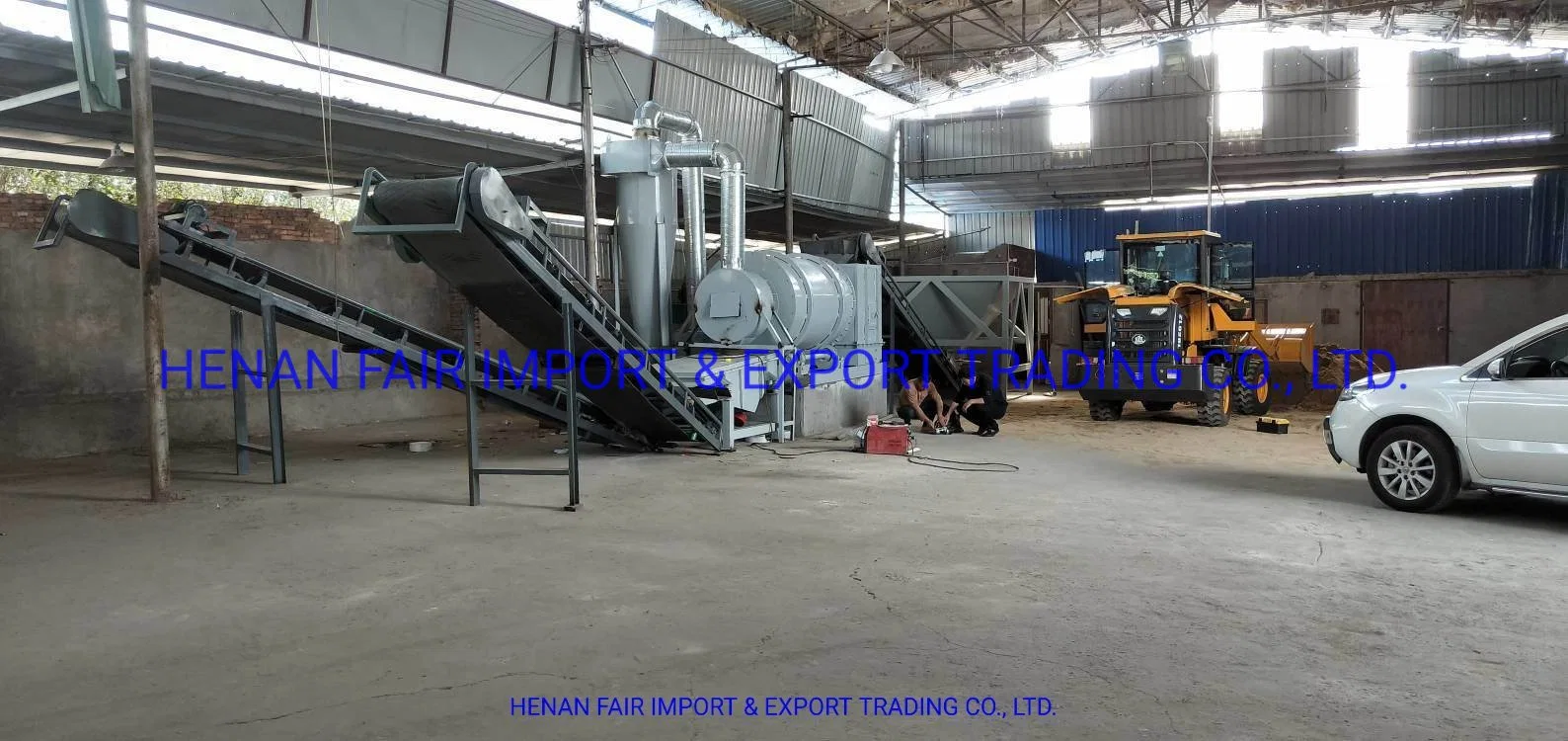 5-50ton/H Industrial Silica Sand Brown Coal 3 Drum Dryer with Coal, Electric, Gas for Cement Mortar