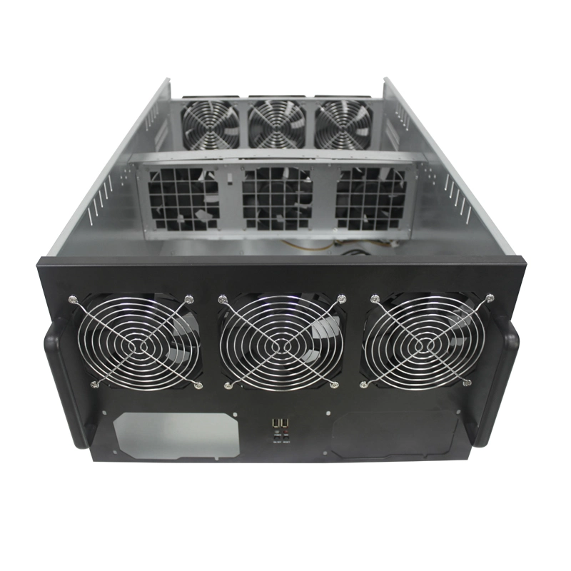 El IPC Servidor 6U de montaje en rack, soporte 6x tarjetas GPU que Miner