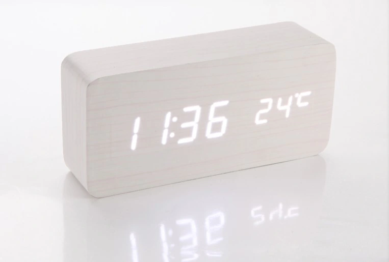 Rectangle Digital LED Wooden Clock