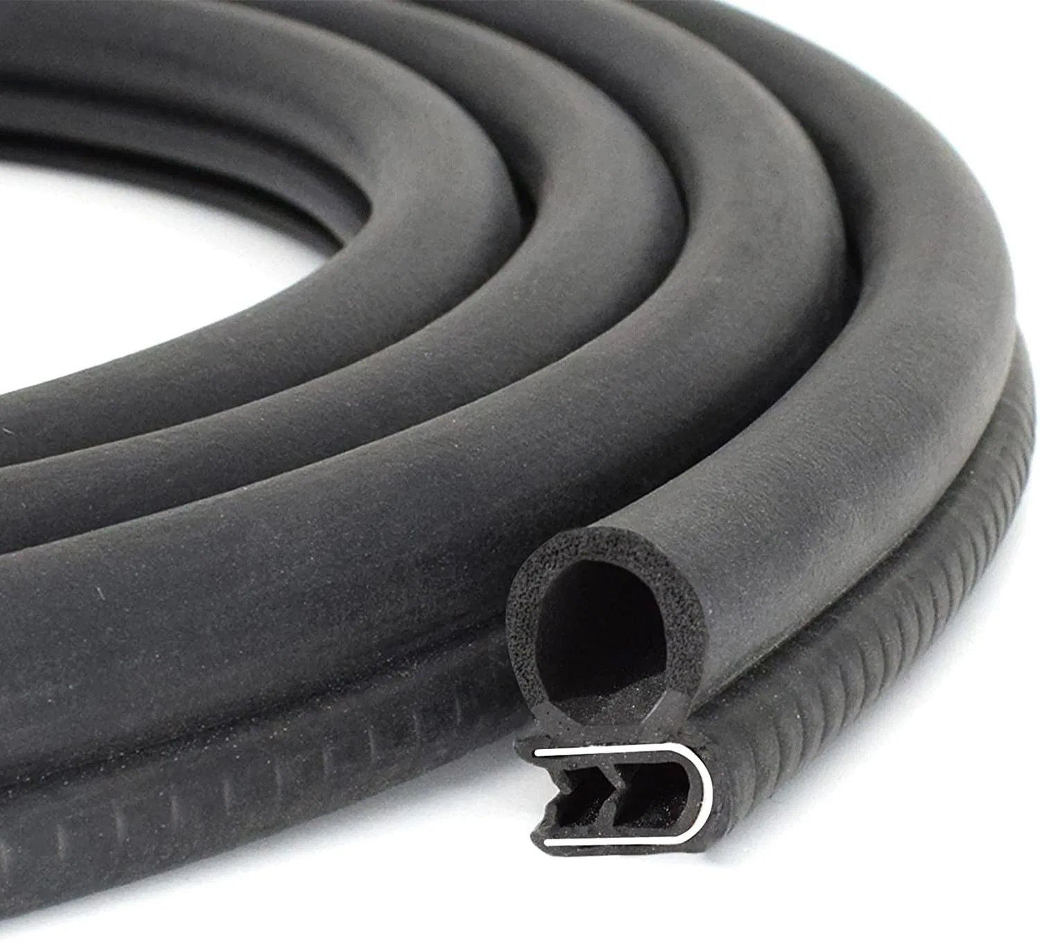 Custom Auto Parts Car Door EPDM Seal Strip Trim Roof Flow Flume Strip Adhesive Backed Rubber Strips