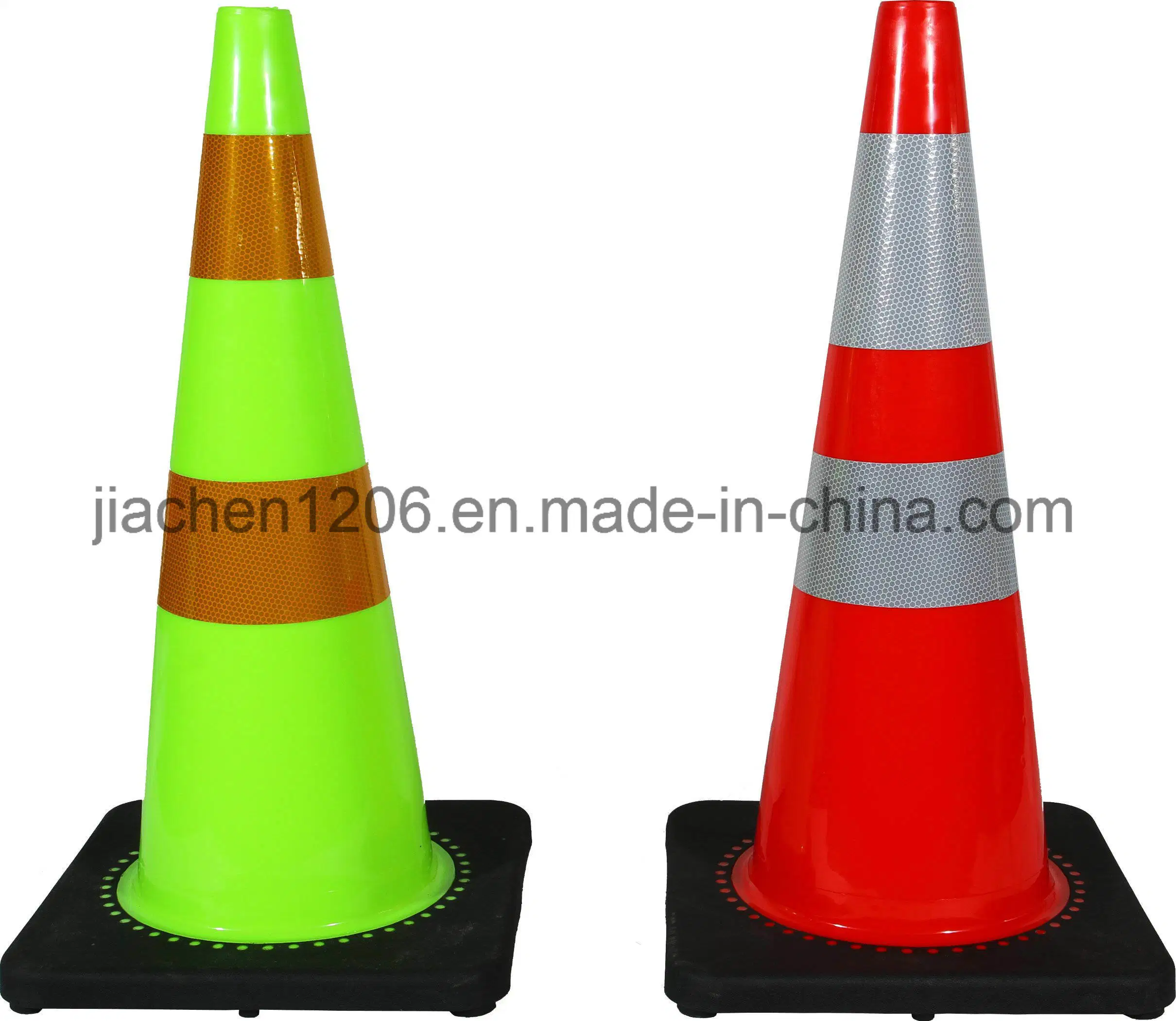 Road Safety 700mm PVC Flexible Cone with Rubber Base for Garage