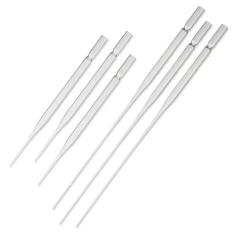 Laboratory Glassware 150mm 230mm Length Glass Transfer Pipette Borosilicate Glass Pasteur Pipette Dropper