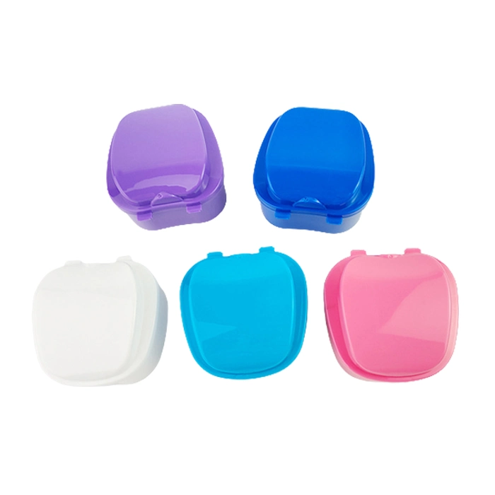 Apple Shape Denture Box Denture Bath Box with Basket