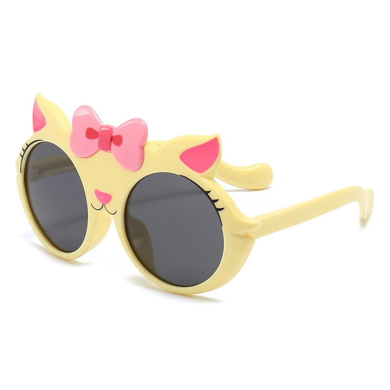 Nouveautés Lunettes de soleil unisexes Tpee pour enfants Lunettes de soleil 3D Cartoon Cat