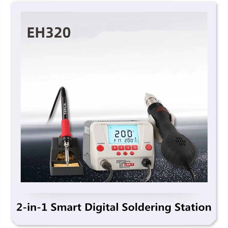 Toplia Intelligent Two-in-One Digital Display Soldering Station 650W