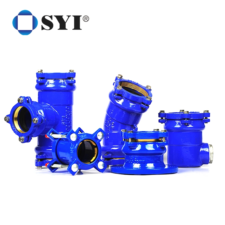 Water or Sewerage Pipeline Projects 90 Degree Elbow Ductile Cast Iron Industrial Pipe Fittings for PE Pipes