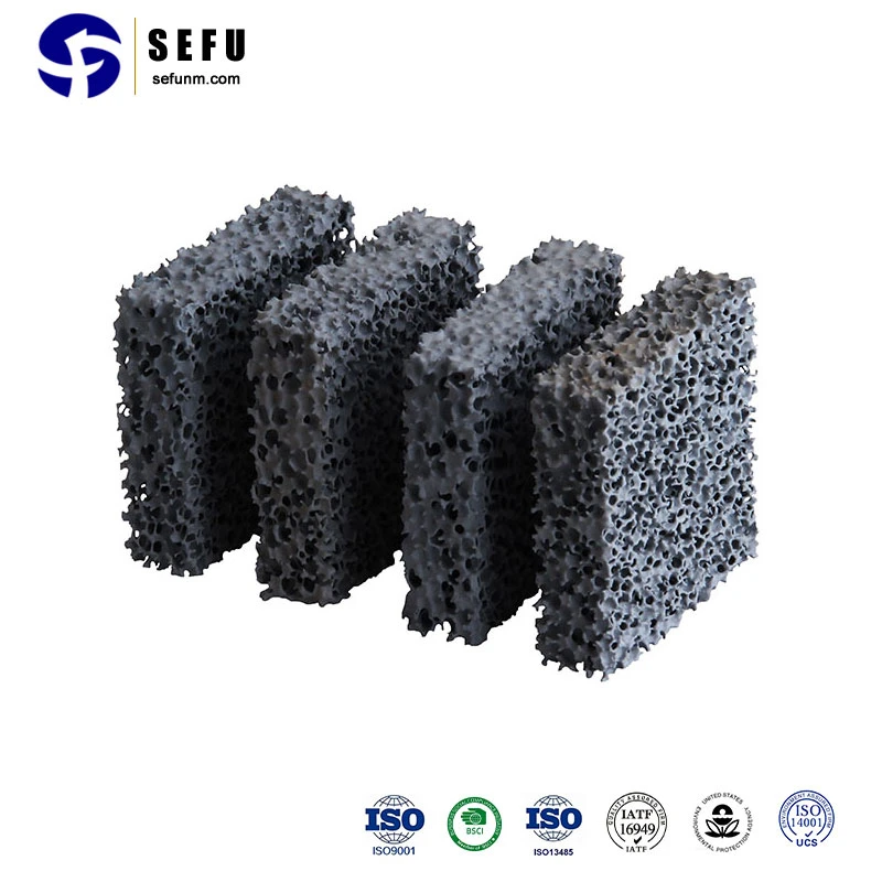 Foundry Filter Supply Porous Plate Sic Ceramic Foam Filters for Metal Casting