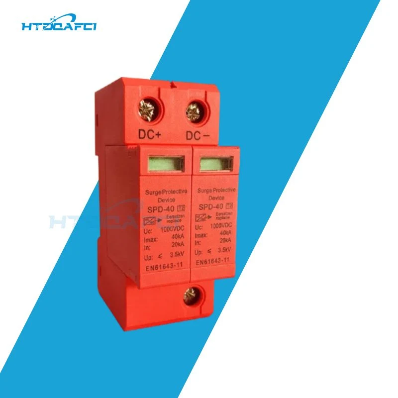 Dispositif de protection contre les surtensions SPD Energy 40ka d'arrêt de foudre CC d'approvisionnement d'usine.