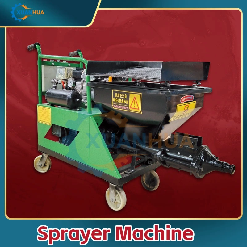 Mortar Automatic Emulsion Gypsum Motor Wet Screw Spraying Machine