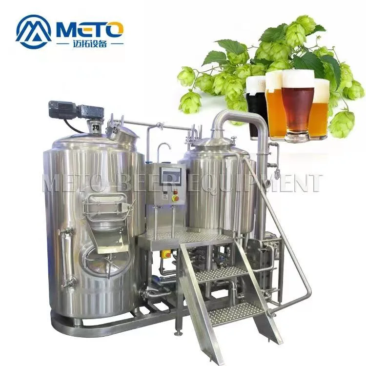 MicroHervidor de cerveza de acero inoxidable de 200 litros para la cervecería