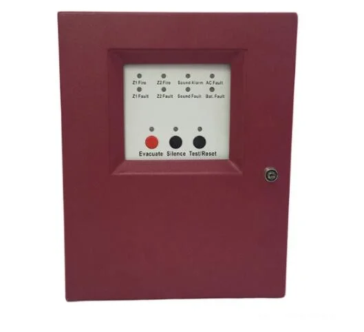 Good Quality High Sensitivity Conventional Fire Alarm Control Panel in Red