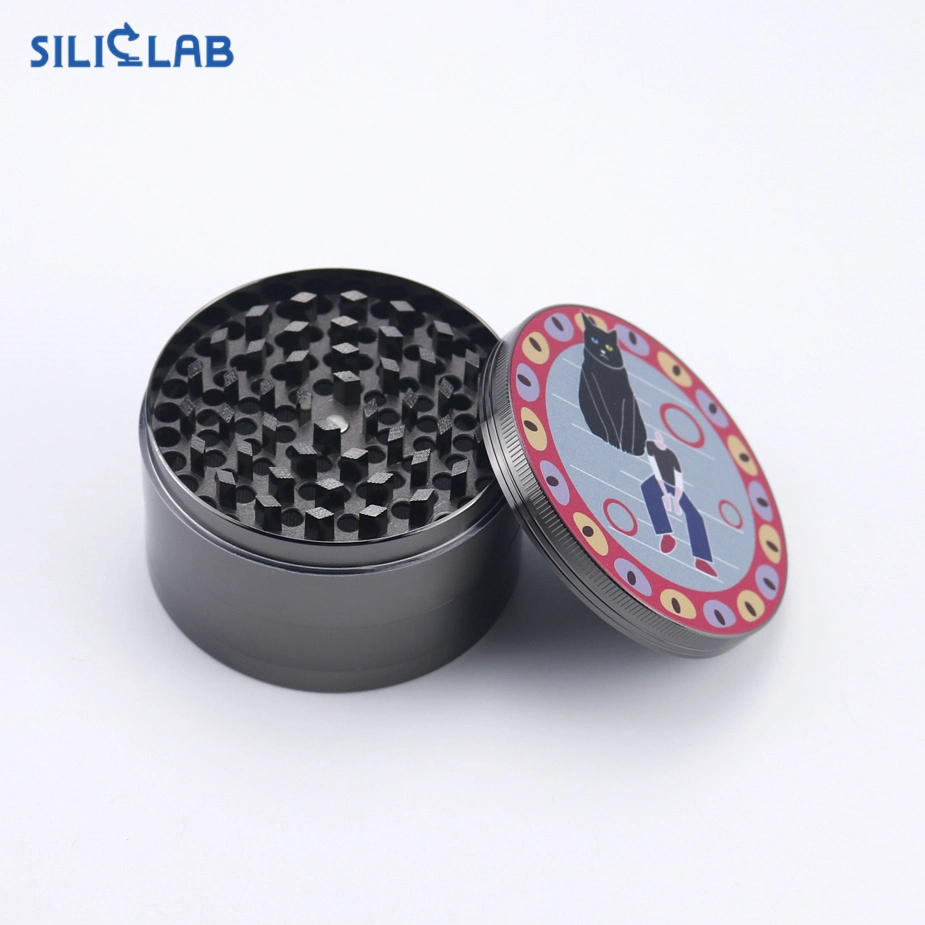 Printed Metal Herb Grinder Smoking Accessories