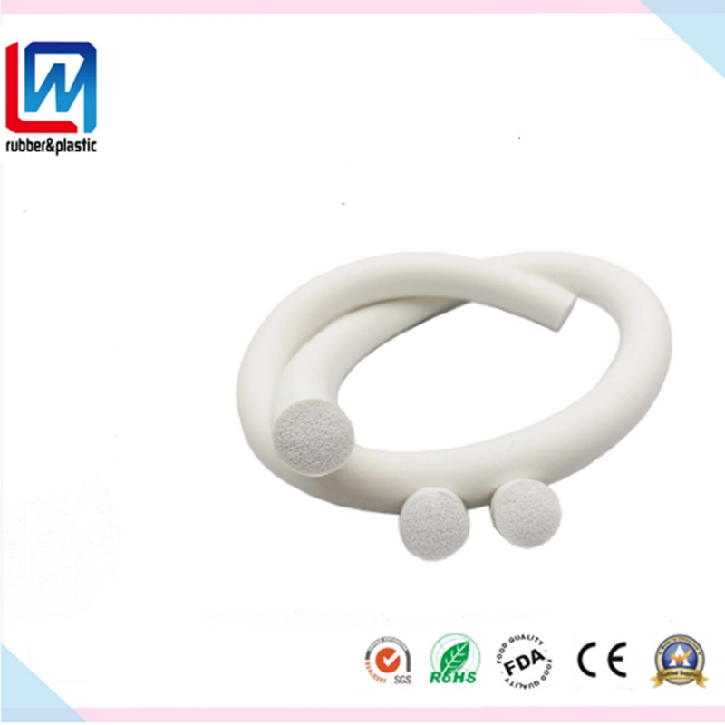 Closed Cell Foam Rubber Silicone Sealing Strip Sponge Cord for Machinery