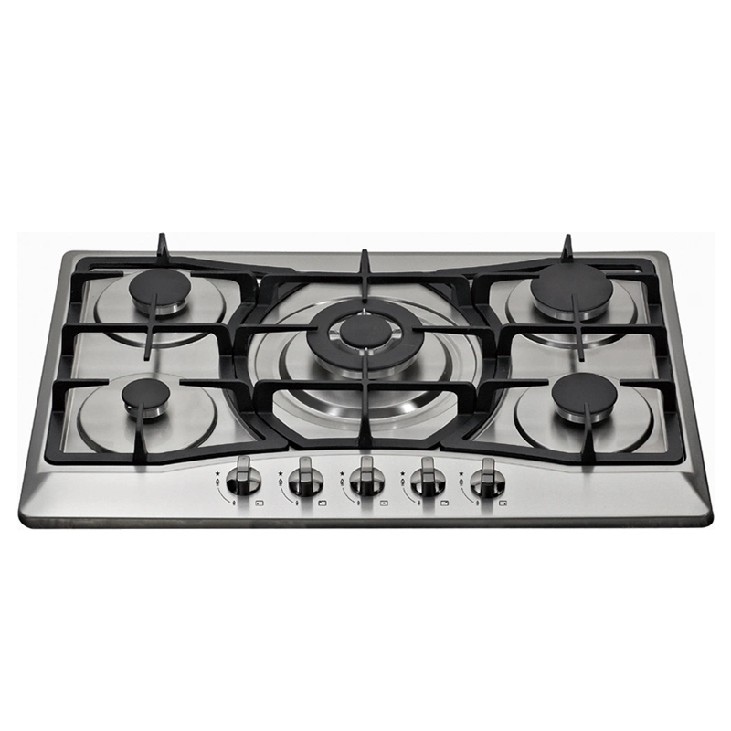 Construido en el hornillo de gas 5 Burner Cocina utensilios de cocina