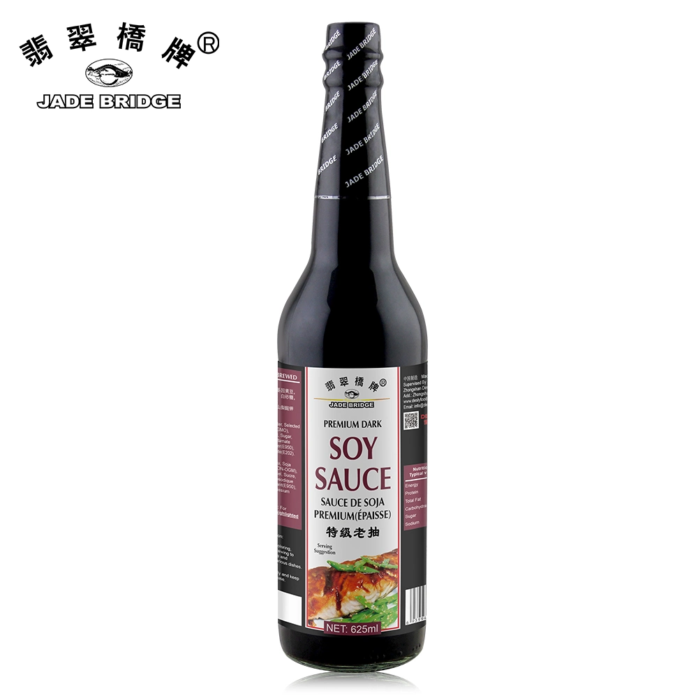 Chinese Seasoning Suppliers High Quality Soybean Sauce Wholesale 250 Ml Jade Bridge Premium Dark Soy Sauce