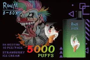 Entrega rápida Vape descartáveis Vape fresca Bateria potente por grosso I Vape Vape ODM Randm grossista B-Box 5000 Puff e caneta Vape Cigarro Vape descartáveis