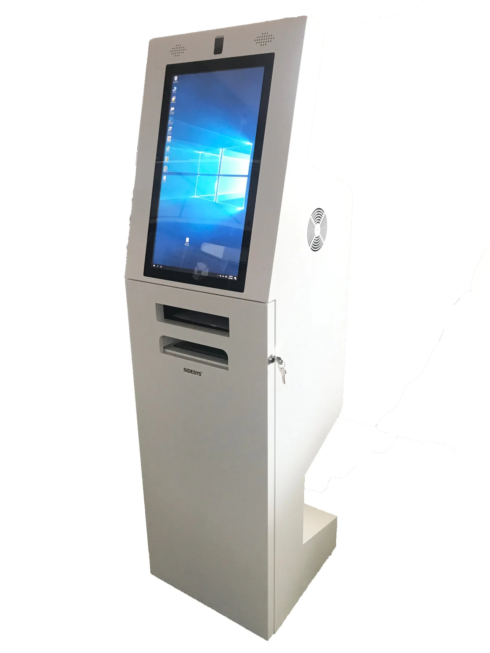 19 Inch Touch Screen A4 Printing Kiosk with Barcode Passport ID Card Scanner