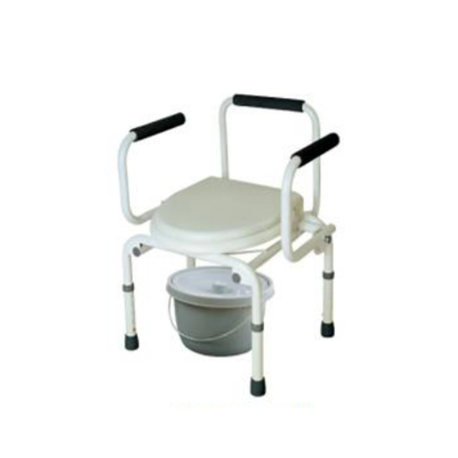 Léger commode toilettes avec chaise en cuir souple pour les personnes infirmes