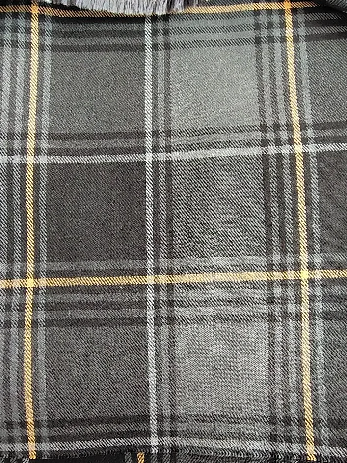 250GSM 100% algodão tingidos Plaid retardante de incêndio de tecido para camisas