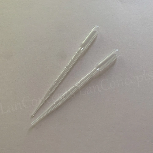 Pipettes de laboratoire en PE, pipettes Pasteur jetables en plastique de 3 ml